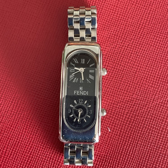 Fendi Dual Time Zone NEW Timepiece QUARTZ Watch - Picture 4 of 8
